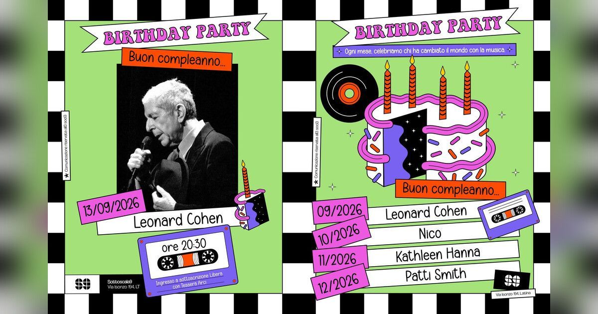 Buon compleanno… Leonard Cohen