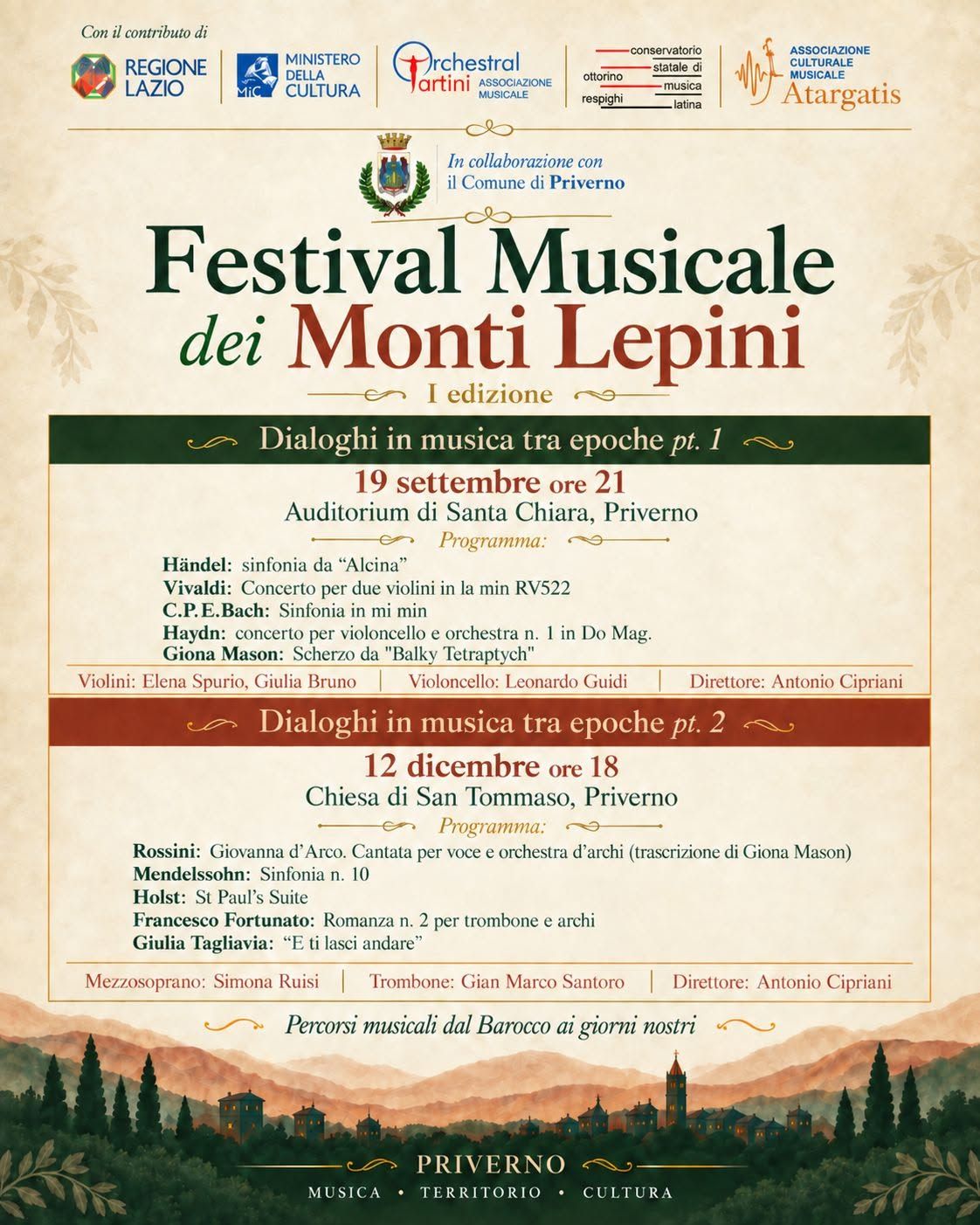 Festival Musicale dei Monti Lepini - Dialoghi in musica tra epoche pt. 2