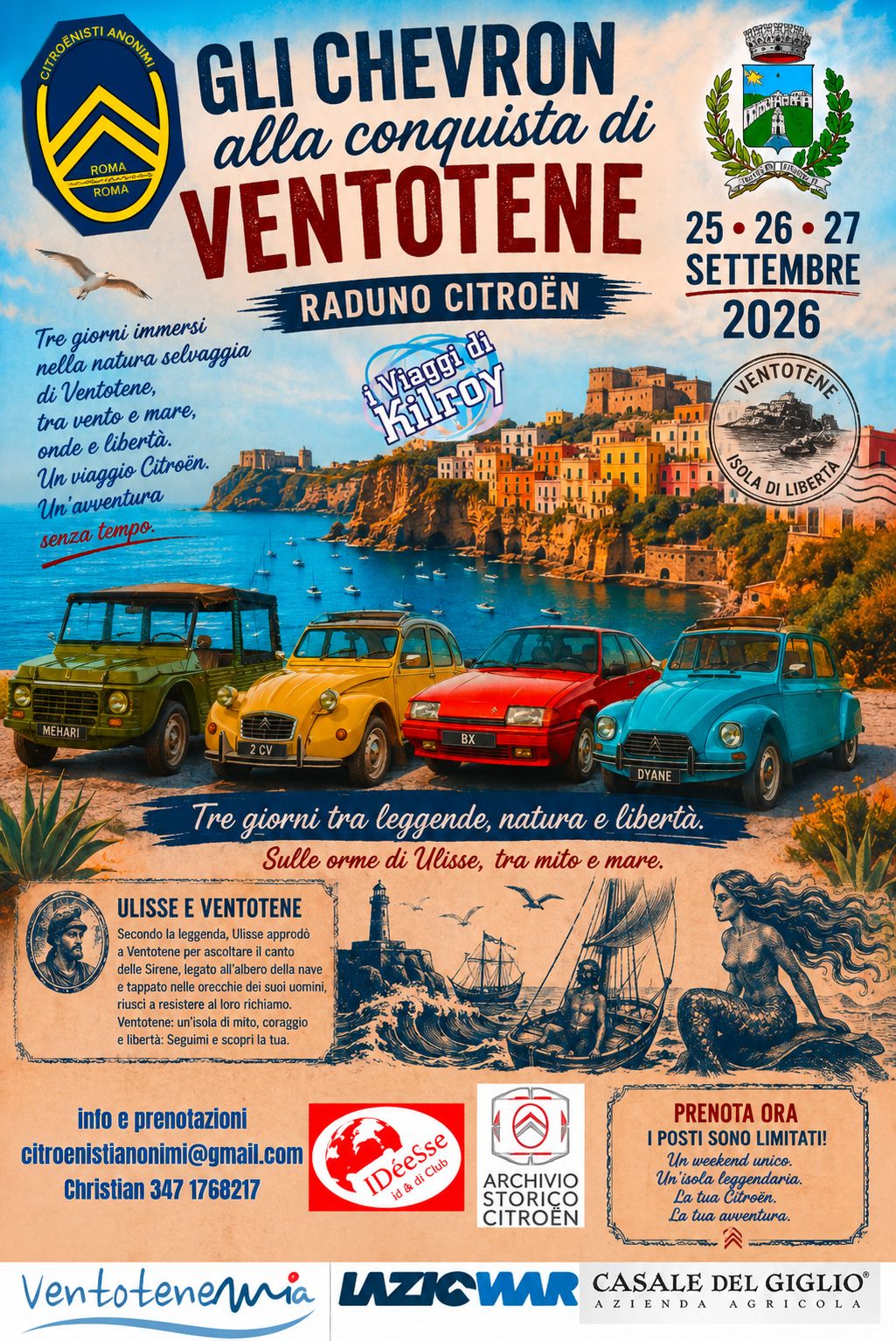 Gli Chevron alla conquista di Ventotene