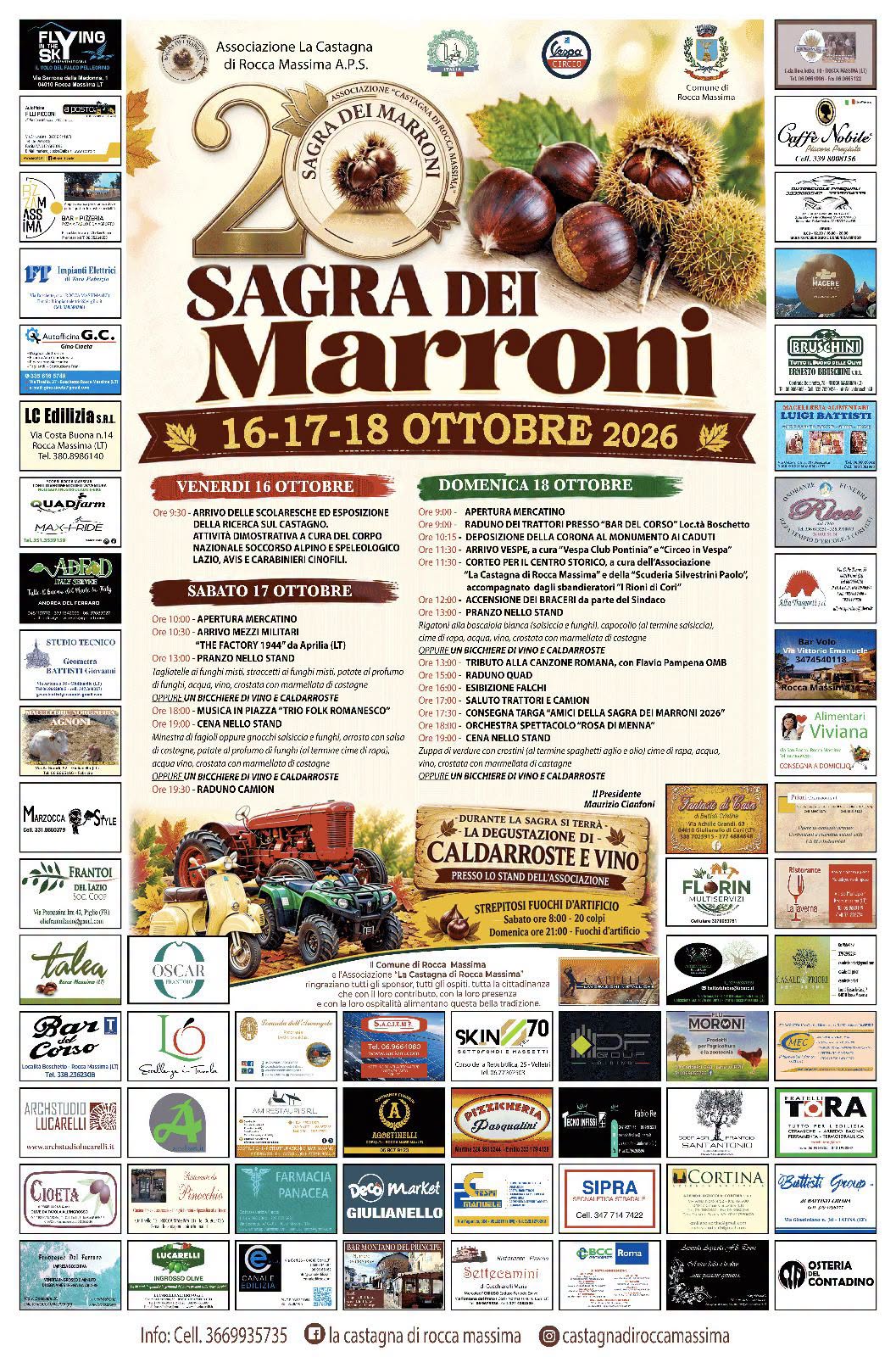Sagra dei Marroni, 20ª edizione