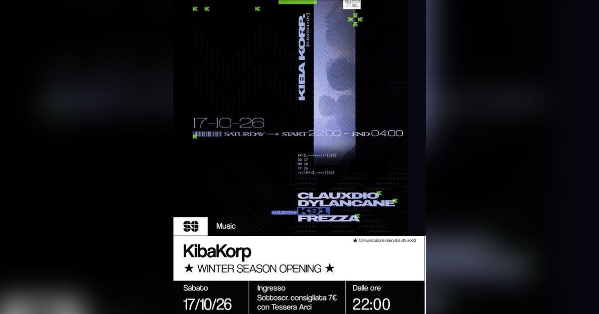 Kiba Korp. Winter season opening